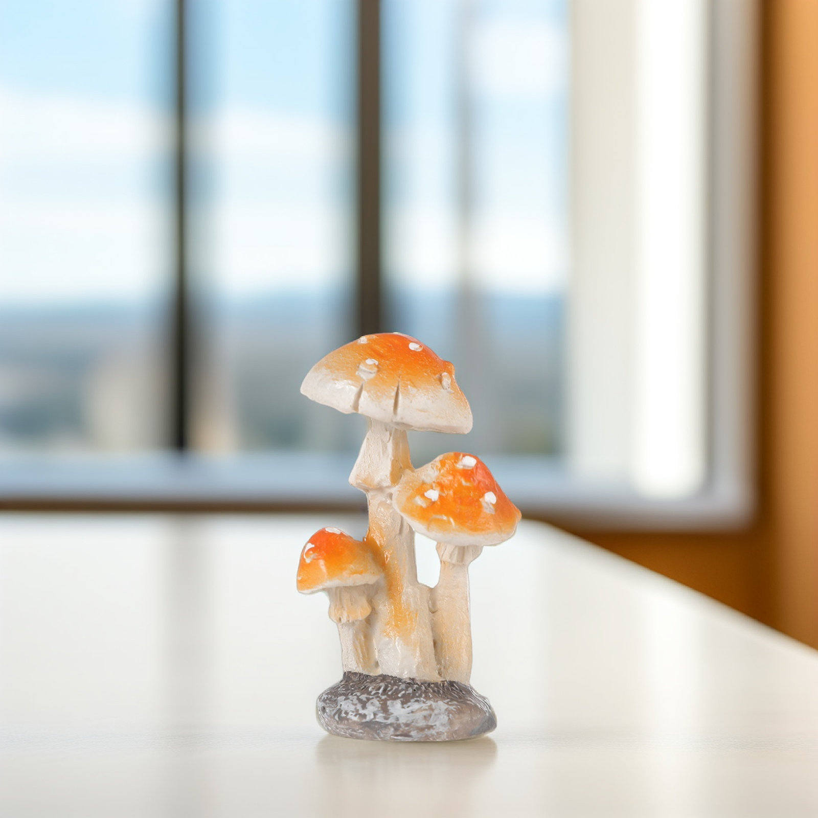 Bonsai Garden For Desk - 6Pcs Mini Resin Mushroom Fairy Garden