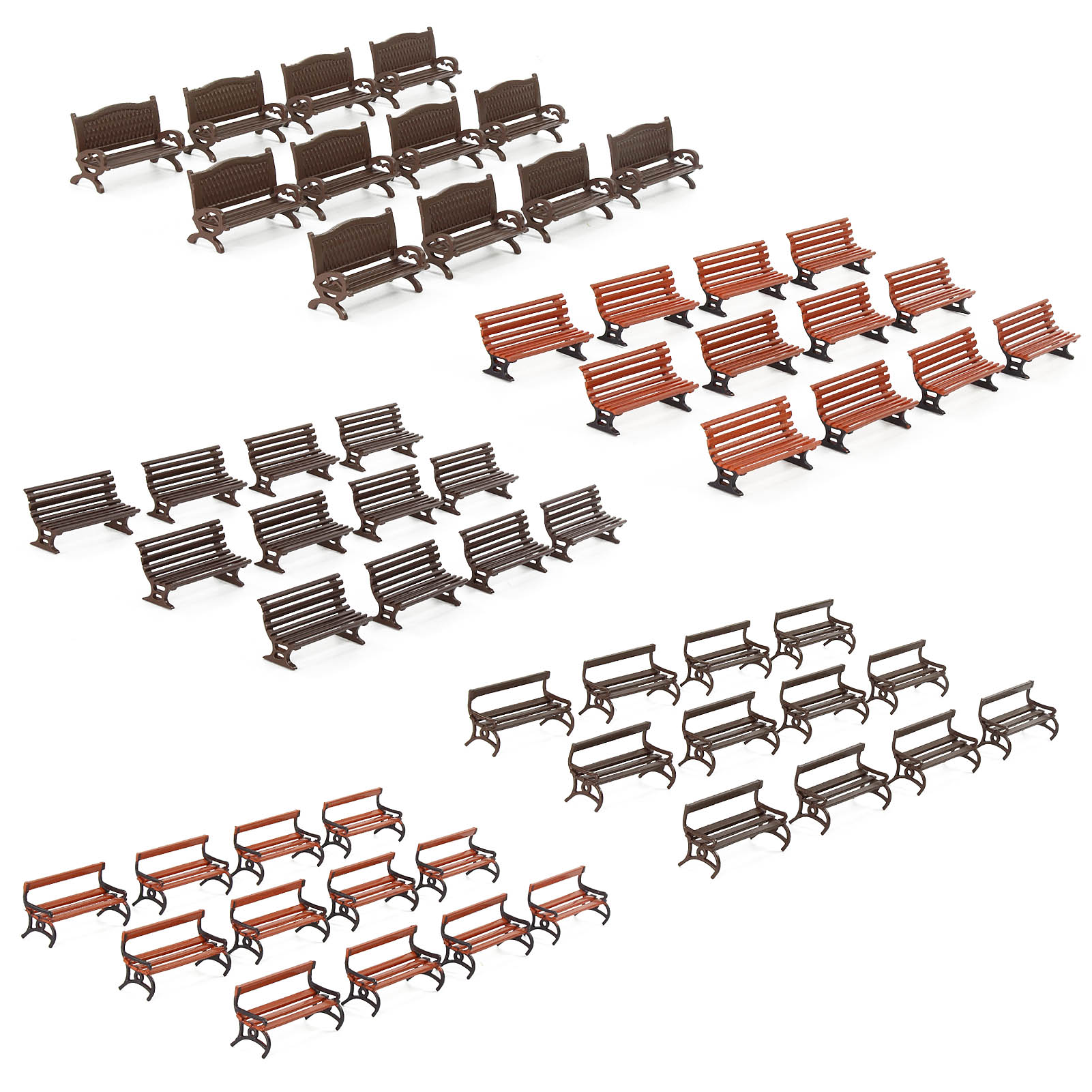 Evemodel 12pcs HO Scale 1:87 G - Bonsai Garden Bench avaliação e preço