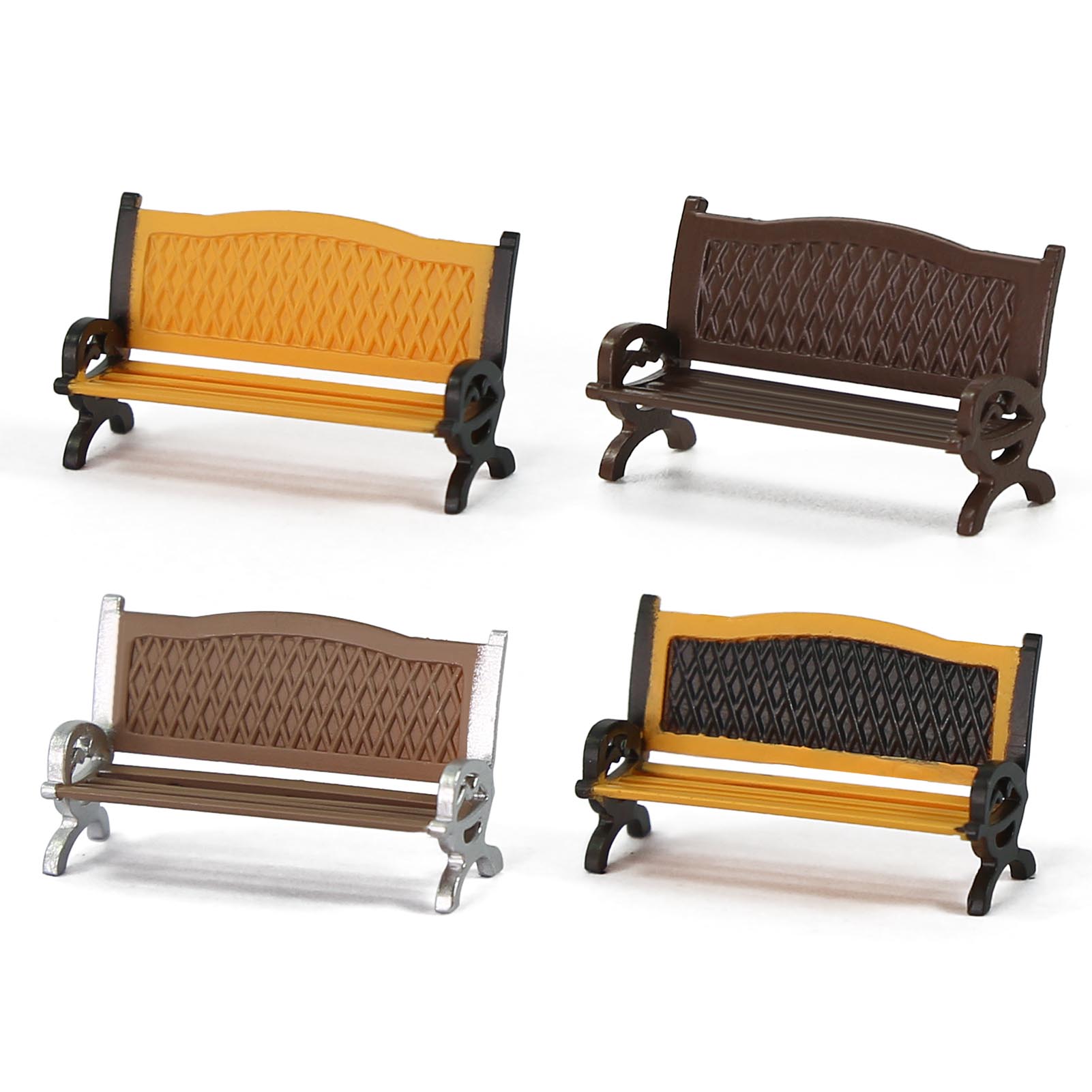Evemodel 12pcs HO Scale 1:87 G - Bonsai Garden Bench avaliação e preço