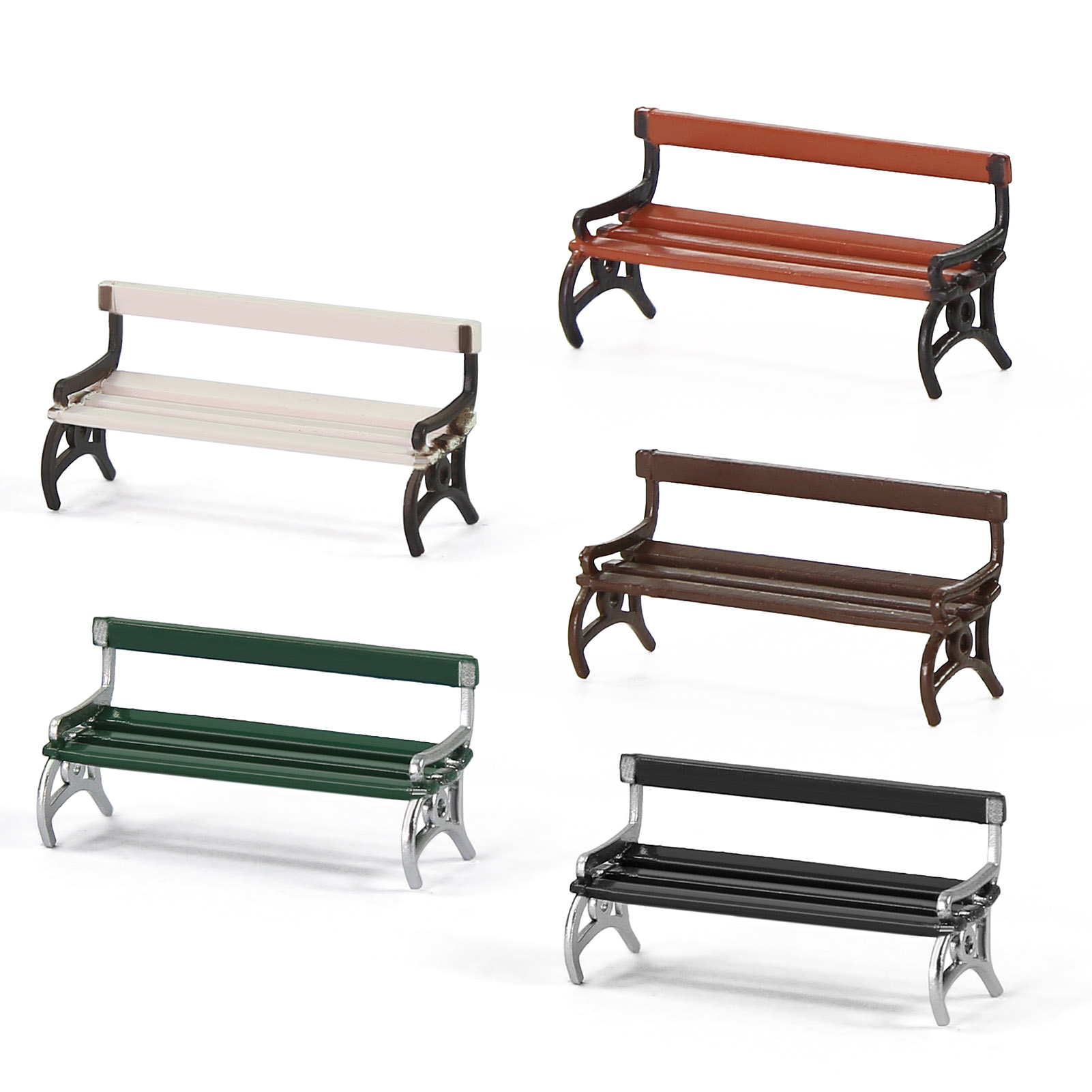 Evemodel 12pcs HO Scale 1:87 G - Bonsai Garden Bench avaliação e preço
