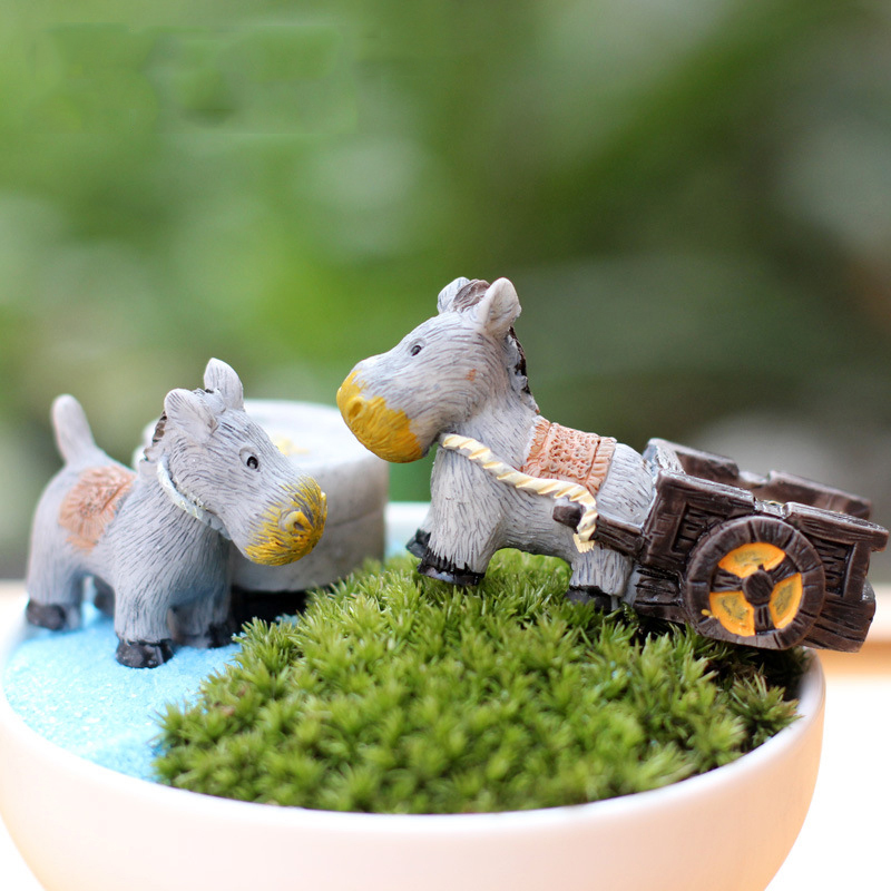 Animal Figurines Mini Donkey P - Bonsai Garden In Japan avaliação e preço