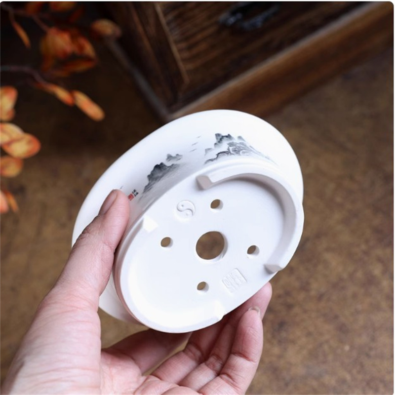 Porcelain White Oval Bonsai Po - Bonsai Garden For Desk avaliação e preço
