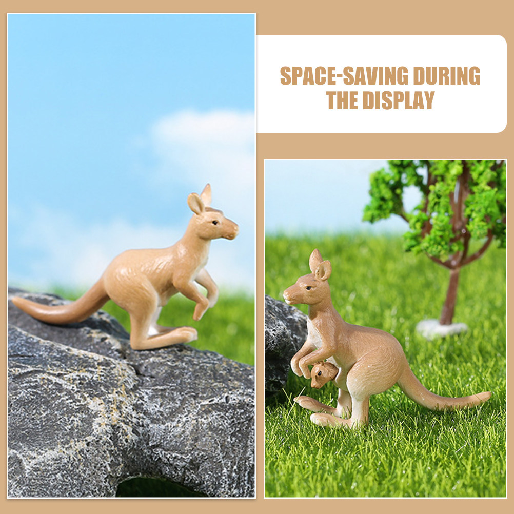 4Pcs Miniature Kangaroo Orname - Bonsai Garden For Desk avaliação e preço