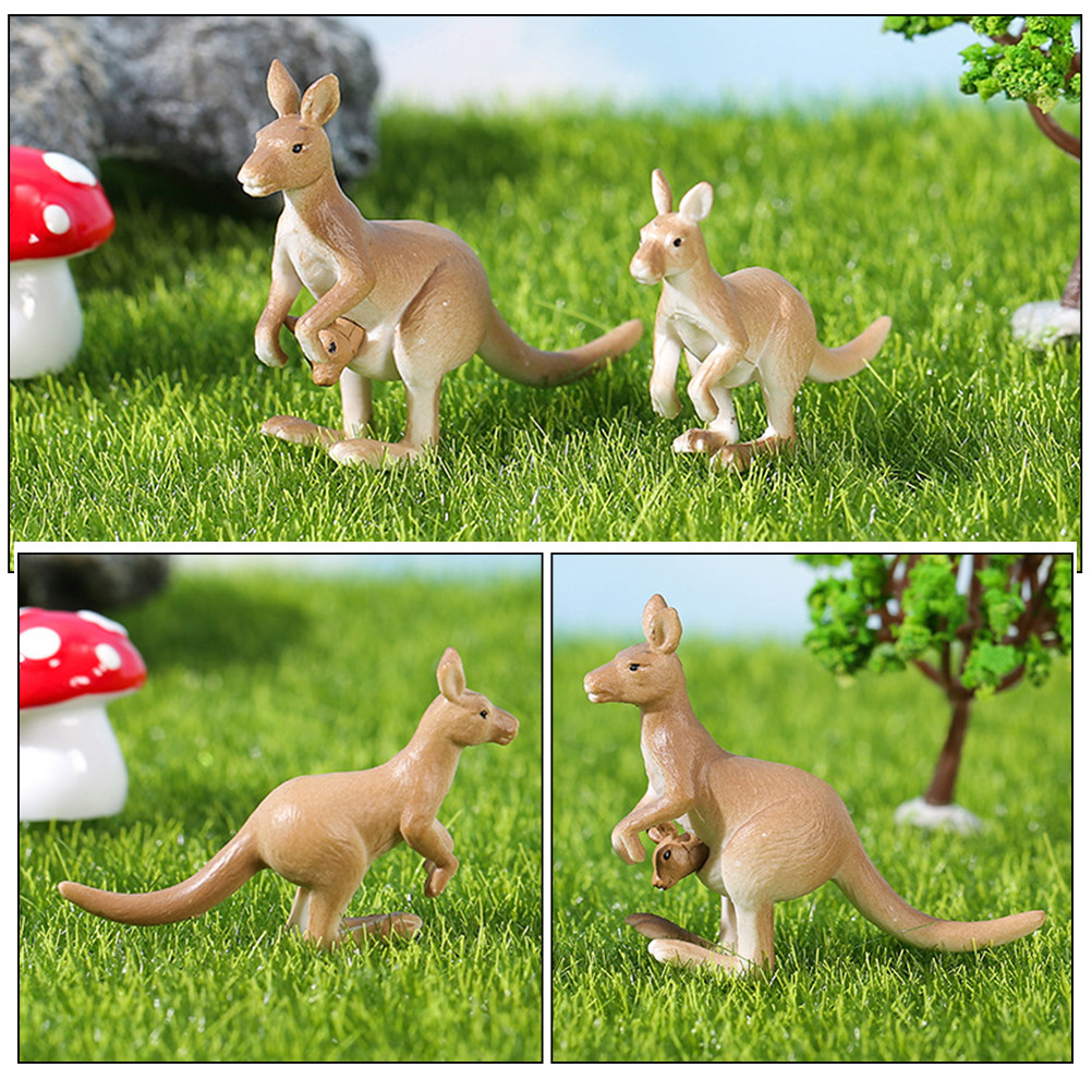 4Pcs Miniature Kangaroo Orname - Bonsai Garden For Desk avaliação e preço
