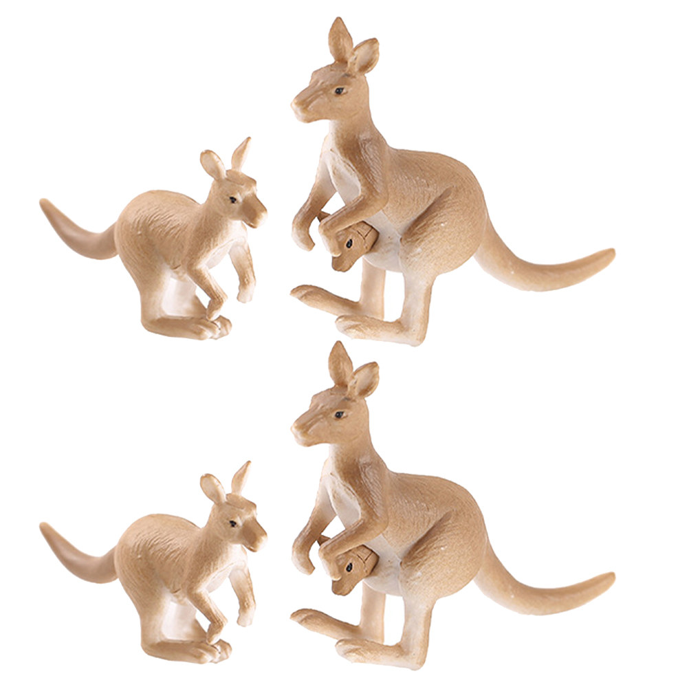4Pcs Miniature Kangaroo Orname - Bonsai Garden For Desk avaliação e preço