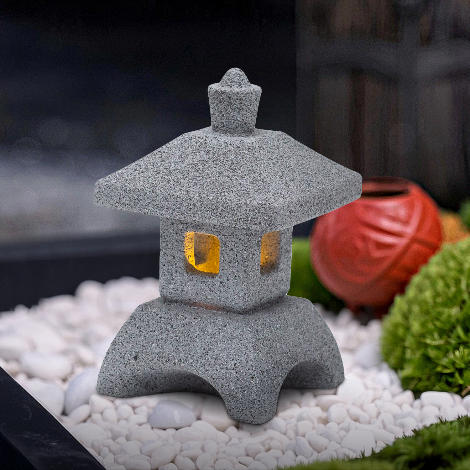 Japanese Lantern Pagoda Statue - Bonsai Garden In Japan avaliação e preço