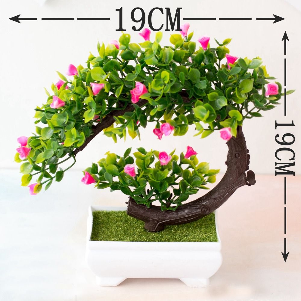 Pot New Artificial Plants Bons - Bonsai Garden For Desk avaliação e preço