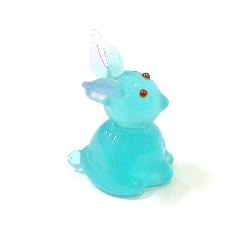 2pcs Mini Glass Bunny Figurine - Bonsai Garden In Japan avaliação e preço