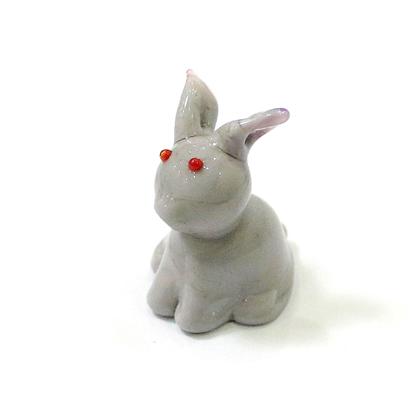 2pcs Mini Glass Bunny Figurine - Bonsai Garden In Japan avaliação e preço